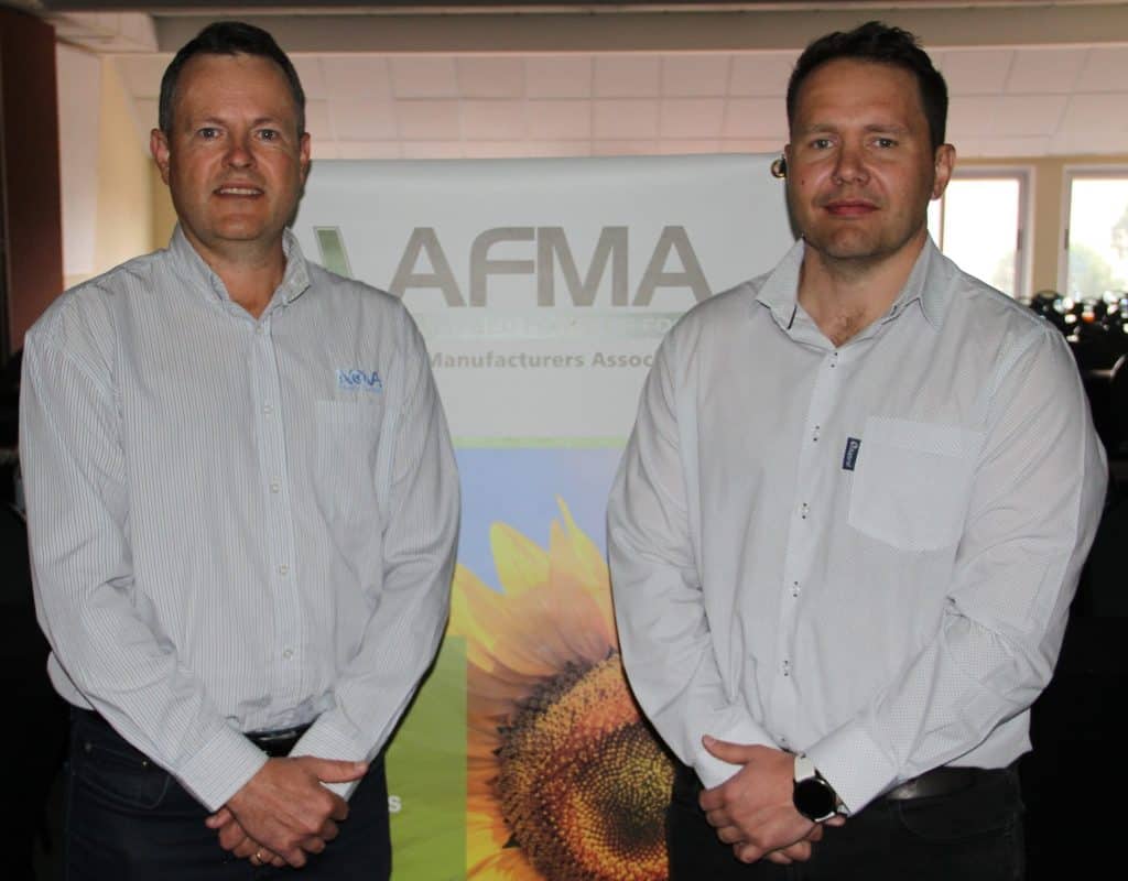 Francois du Toit of Nova Feeds and Ruan Stander of Meadow Feeds were elected to the AFMA board of directors.