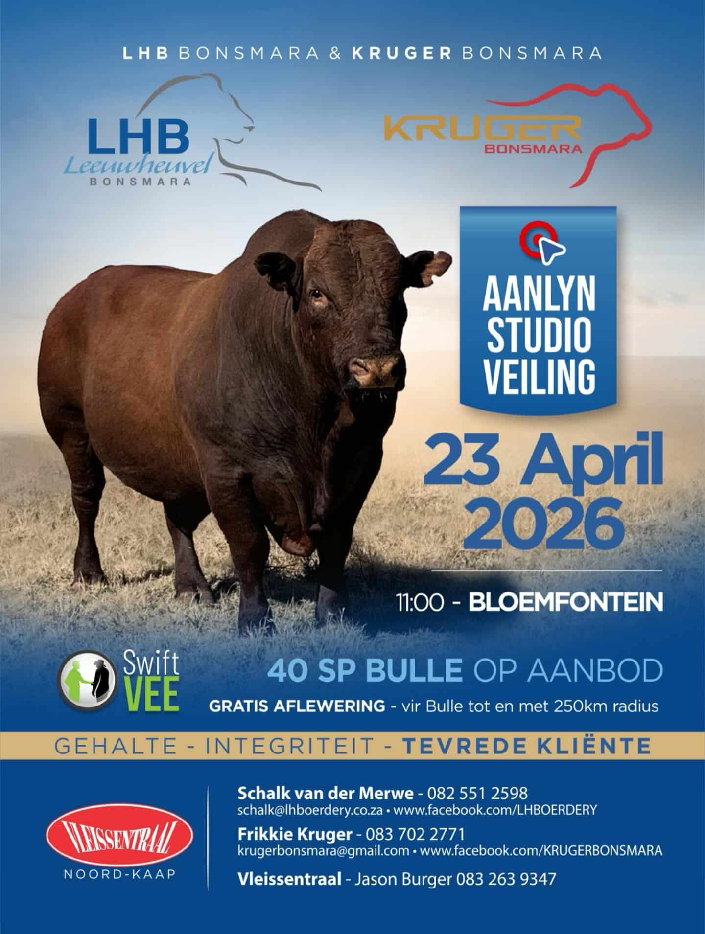 LHB Bonsmara & Kruger Bonsmara aanlynveiling